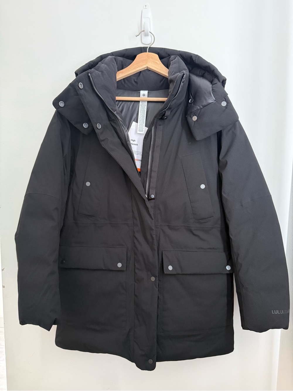 lululemon Waterproof 600-Down-Fill Parka Black Small NWT
